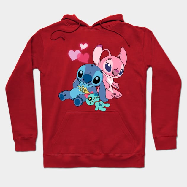 Lilo and stitch angel hoodie top